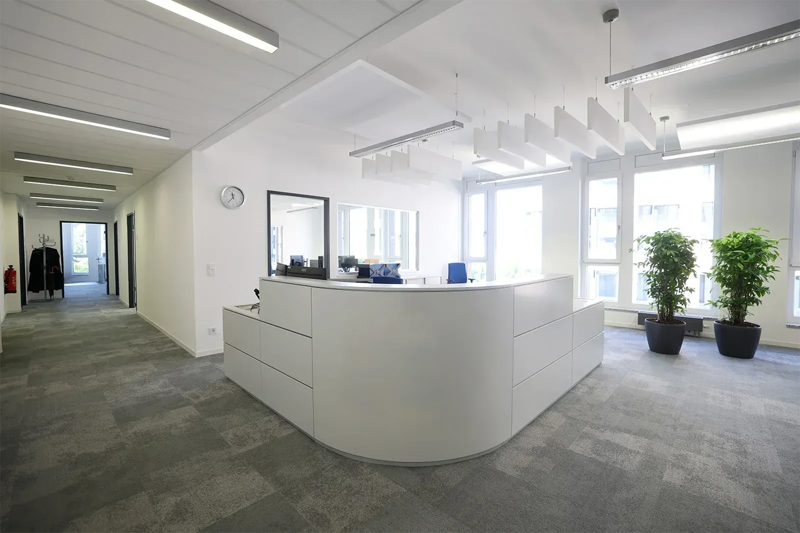 Empfang Oasis II, Büroflächen am Pragsattel, Stuttgart